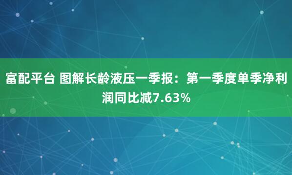 富配平台 图解长龄液压一季报：第一季度单季净利润同比减7.63%