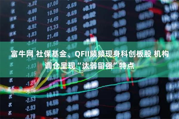 富牛网 社保基金、QFII频频现身科创板股 机构调仓呈现“汰弱留强”特点